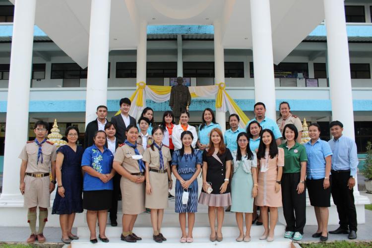 ตรวจเยี่ยมอาคารสถานที่ โรงเรียนวัดสันติการามวิทยา ในพระบรมราชานุเคราะห์