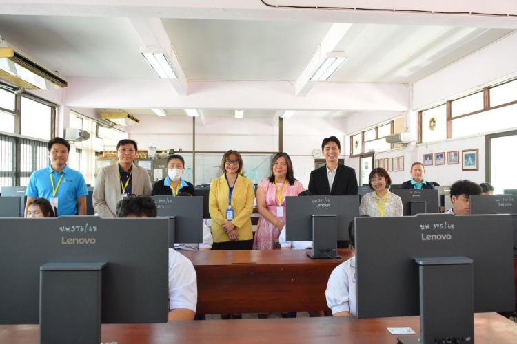 ตรวจเยี่ยมสนามสอบการจัดสอบทางการศึกษาระดับชาติขั้นพื้นฐาน (O-NET) ระดับชั้นมัธยมศึกษาปีที่ 6 ด้วยระบบดิจิทัล (Digital Testing) ปีการศึกษา 2567 โรงเรียนบางแพปฐมพิทยา