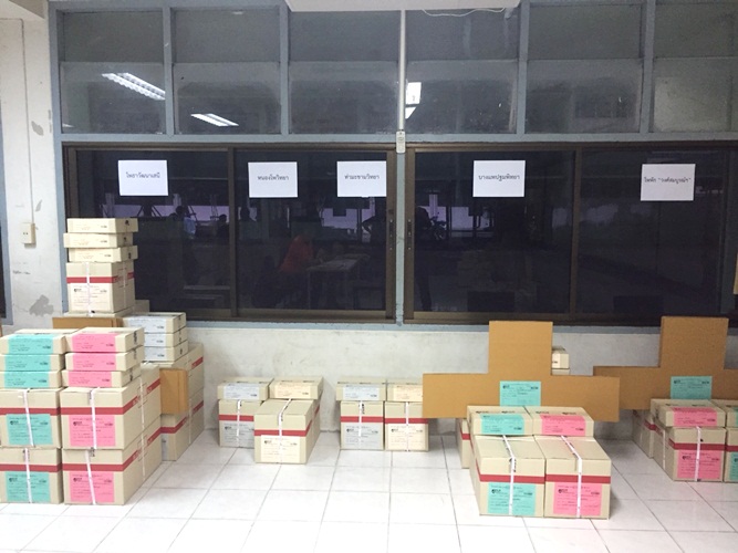 การรับ-ส่งข้อสอบ การจัดสอบทางการศึกษาระดับชาติขั้นพื้นฐาน O-Net ประจำปีการศึกษา 2561 