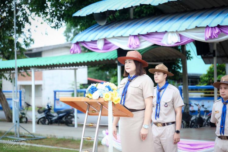 พิธีทบทวนคำปฏิญาณและสวนสนามเนื่องในวันคล้ายวันสถาปนาคณะลูกเสือแห่งชาติ