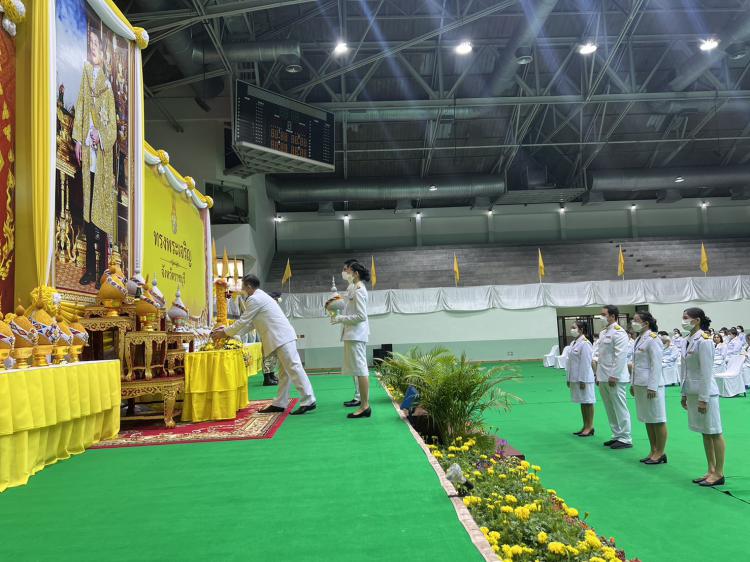 พิธีถวายเครื่องราชสักการะและวางพานพุ่ม และพิธีจุดเทียนถวายพระพรชัยมงคล เนื่องในโอกาสวันเฉลิมพระชนมพรรษา พระบาทสมเด็จพระเจ้าอยู่หัว 28 กรกฎาคม 2566