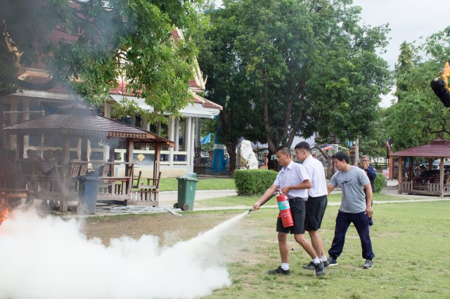 โครงการในฝึกอบรมเยาวชนอาสาสมัครป้องกันและระงับอัคคีภัยในสถานศึกษา