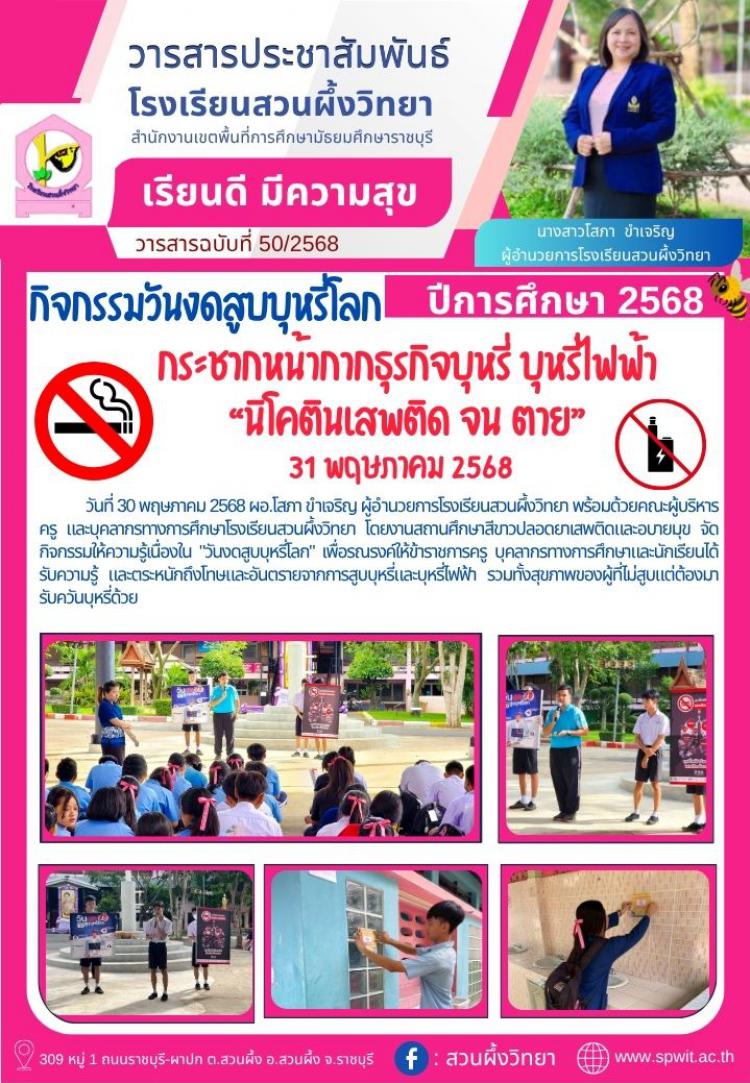 กิจกรรมวันงดสูบบุหรี่โลก