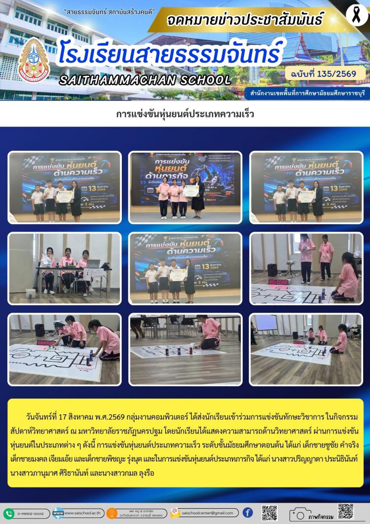 การแข่งขันหุ่นยนต์ประเภทความเร็ว