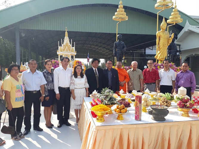 พิธีพุทธาภิเษก พระพุทธรูปประจำโรงเรียนและบูรพกษัตริย์ พิธีตั้งศาลพระภูมิ และศาลเจ้าที่ประจำโรงเรียนบางแพปฐมวิทยา 