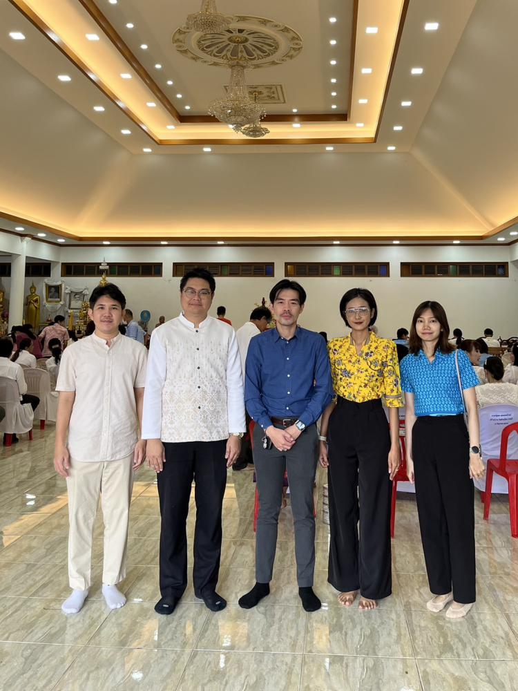 สพม.ราชบุรี ร่วมกิจกรรมเข้าวัดปฏิบัติธรรมวันธรรมสวนะ ศรัทธาอิ่มบุุญ อุดหนุุนชุมชน 