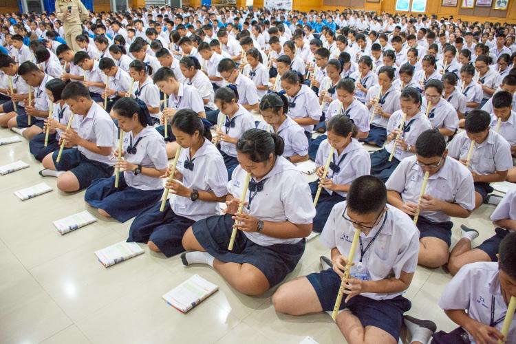 การประเมินโครงการโรงเรียนดนตรีไทย ๑๐๐ เปอร์เซนต์