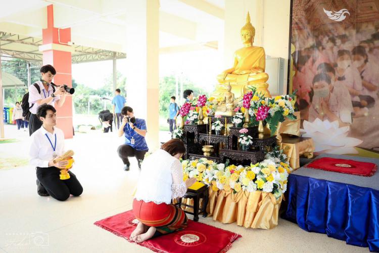  การทำพิธีเบิกเนตรพระพุทธรูปปางมารวิชัย 