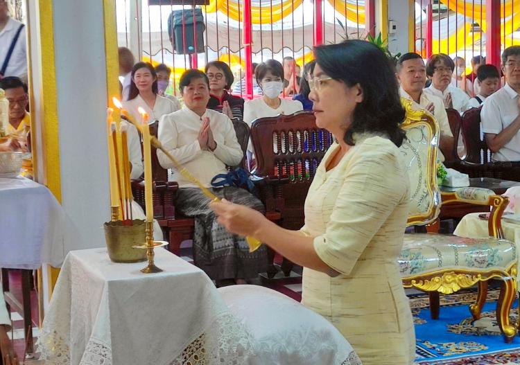 กิจกรรมทําบุญตักบาตร สัปดาห์ส่งเสริมพระพุทธศาสนา เนื่องในเทศกาลวันวิสาขบูชา ประจําปี พ.ศ. 2568 ณ วัดมหาธาตุวรวิหาร อำเภอเมืองราชบุรี จังหวัดราชบุรี