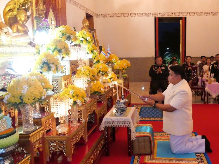 พิธีเวียนเทียนเนื่องในวันวิสาขบูชาประจำปี 2568 ณ วัดอมรินทราราม อำเภอเมืองราชบุรี จังหวัดราชบุรี