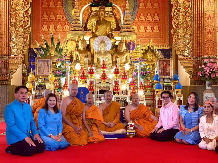 พิธีบรรพชาสามเณรเฉลิมพระเกียรติ ถวายเป็นพระราชกุศลแด่พระบาทสมเด็จพระวชิรเกล้าเจ้าอยู่หัว สมเด็จพระนางเจ้าสุทิดา พัชรสุธาพิมลลักษณ พระบรมราชินี และสมเด็จพระนางเจ้าสิริกิติ์ พระบรมราชินีนาถ พระบรมราชชนนีพันปีหลวง 