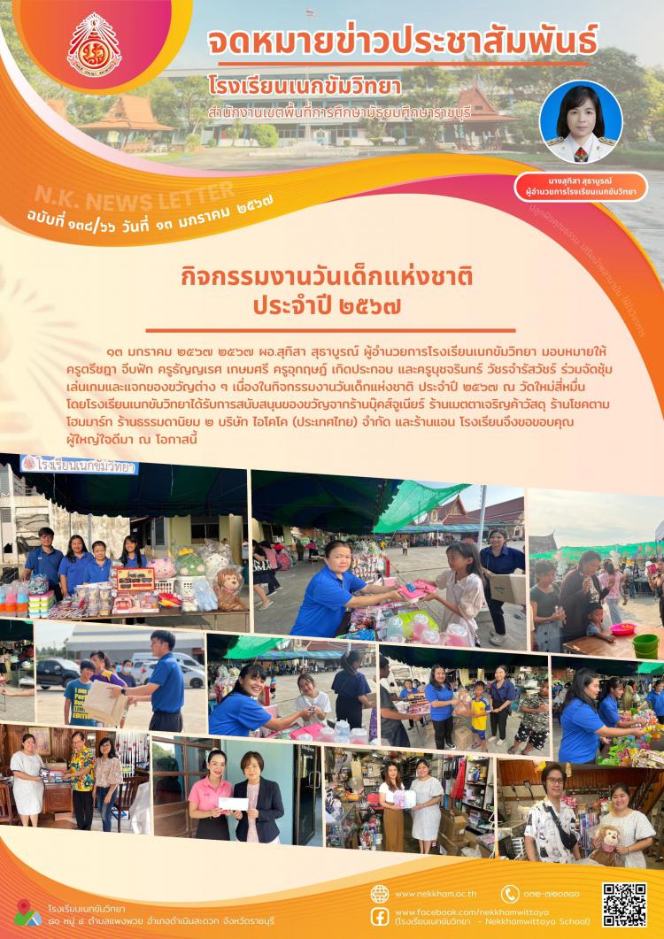 กิจกรรมงานวันเด็กแห่งชาติ ประจำปี ๒๕๖๗ 