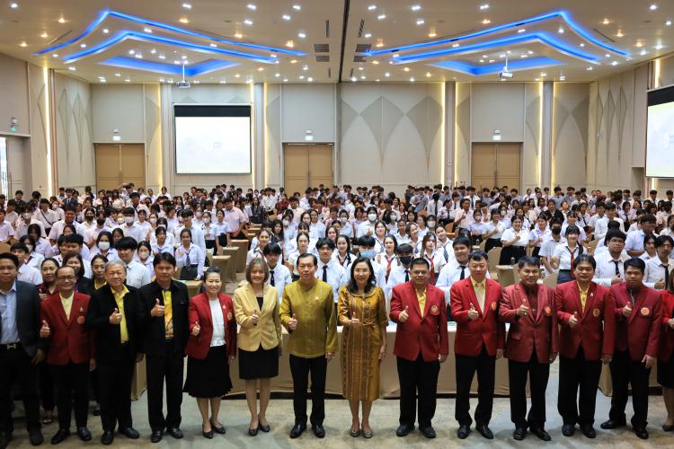 พิธีเปิดการอบรมเชิงปฏิบัติการโครงการเสริมสร้างทักษะการใช้เทคโนโลยี และยกระดับทักษะฝีมือให้สอดคล้องกับตลาดแรงงานสมัยใหม่เพื่อการแขงขันได้ในวิถีถัดไป กิจกรรมที่ 4 การพัฒนาผู้จบการศึกษาสู่ผู้ประกอบการใหม่ และปรับรูปแบบธุรกิจในระบบเศรษฐกิจดิจิทัล รุ่นที่ 2 