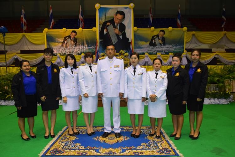 พิธีวางพานพุ่มดอกไม้สดเนื่องในวันพระบิดาแห่งฝนหลวง  ประจำปี 2561 