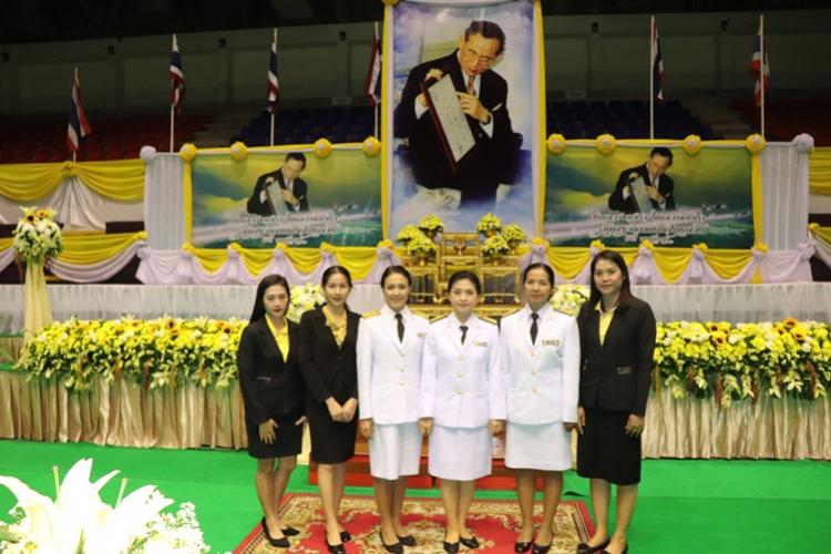 พิธีวางพานพุ่มดอกไม้สดเนื่องในวันพระบิดาแห่งฝนหลวง ประจำปี 2562