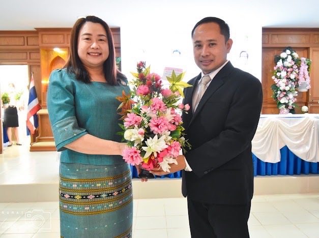 พิธีต้อนรับและแสดงความยินดีกับรองผู้อำนวยการในโอกาสมาปฏิบัติหน้าที่ราชการโรงเรียนคุรุราษฎร์รังสฤษฏ์