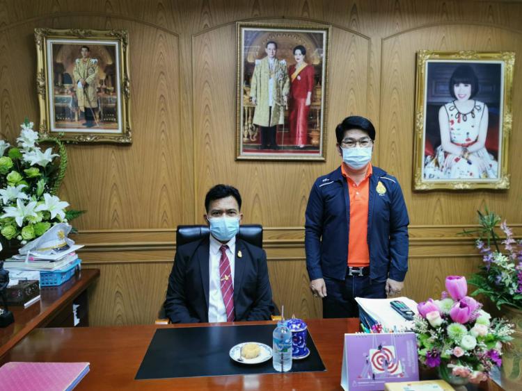 ลงพื้นที่ตรวจเยี่ยมโรงเรียนในการเตรียมความพร้อมการเปิดภาคเรียนที่ 1 ปีการศึกษา 2564 ณ โรงเรียนมัธยมวัดดอนตูม