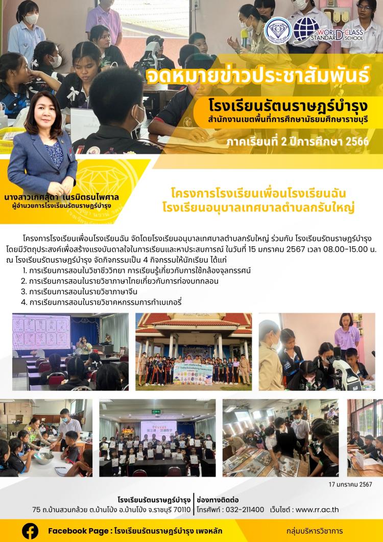 37 โครงการโรงเรียนเพื่อนโรงเรียนฉัน โรงเรียนอนุบาลเทศบาลตำบลกรับใหญ่