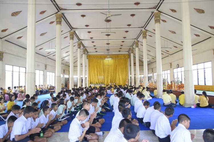 ถวายเทียนพรรษา ณ วัดหนองโพ จังหวัดราชบุรี วันที่ ๑๕ กรกฎาคม ๒๕๖๒