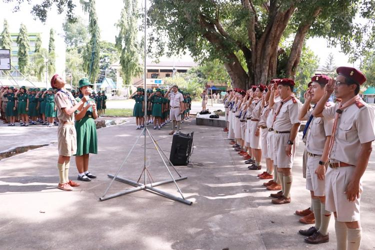 ปิดกองลูกเสือเนตรนารี ภาคเรียนที่ 1 ปีการศึกษา 2562
