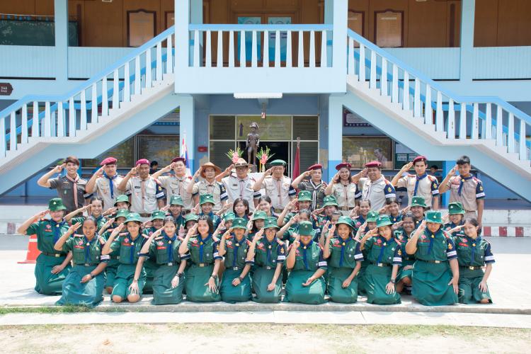โครงการอบรมลูกเสือ อาสา กกต. รณรงค์และช่วยเหลือการเลือกตั้ง 