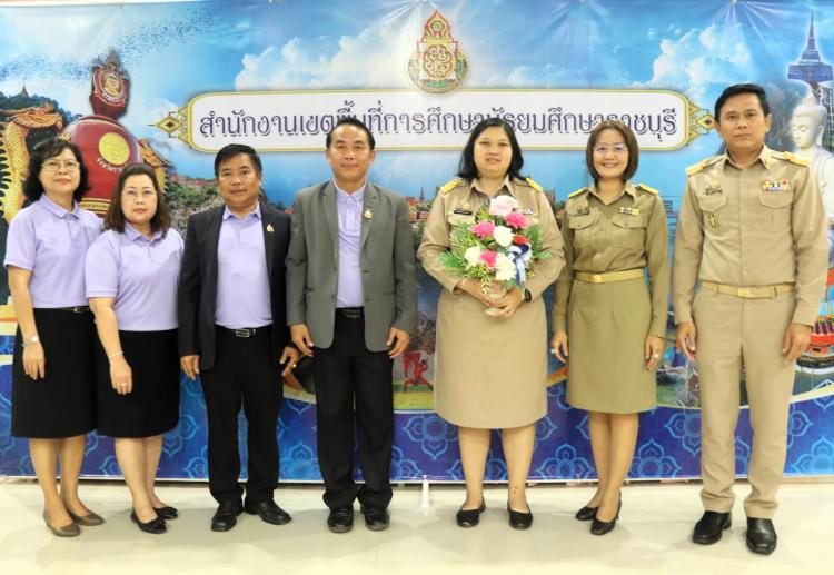 ให้การต้อนรับสำนักงานเขตพื้นที่การศึกษาประถมศึกษาสมุทรสงคราม ที่ได้เดินทางมาศึกษาดูงาน ณ สำนักงานเขตพื้นที่การศึกษามัธยมศึกษาราชบุรี
