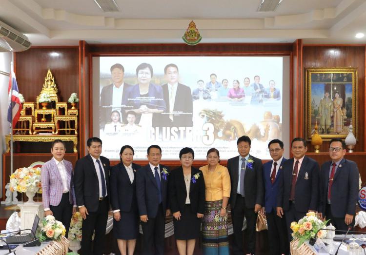 สพม.ราชบุรี รับการประเมินผลการพัฒนางานตามข้อตกลงของข้าราชการครูและบุคลากรทางการศึกษาในตำแหน่งผู้อำนวยการสำนักงานเขตพื้นที่การศึกษา สังกัดสำนักงานคณะกรรมการการศึกษาขั้นพื้นฐาน ประจำปีงบประมาณ พ.ศ. 2568 ของกลุ่ม Cluster 3