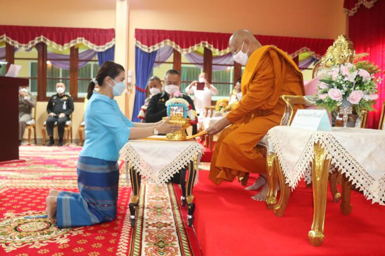 ถวายการต้อนรับ เจ้าประคุณ สมเด็จพระมหาวีรวงศ์ กรรมการมหาเถรสมาคม เลขานุการสมเด็จพระสังฆราช เนื่องในโอกาสที่เมตตาเป็นประธานในพิธีประชุมพระสังฆาธิการ คณะสงฆ์ธรรมยุตจังหวัดราชบุรี ครั้งที่ 3/2565