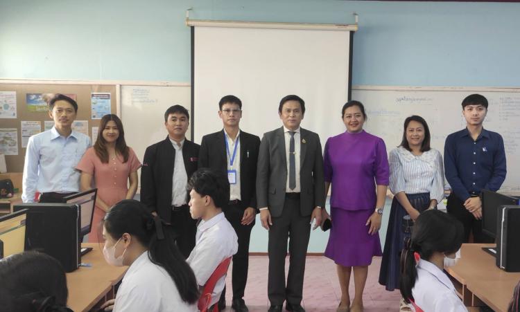 ตรวจเยี่ยมสนามสอบการจัดสอบทางการศึกษาระดับชาติขั้นพื้นฐาน (O-NET) ระดับชั้นมัธยมศึกษาปีที่ 6 ด้วยระบบดิจิทัล (Digital Testing) ปีการศึกษา 2567 โรงเรียนประสาทรัฐประชากิจ