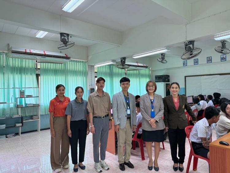 ตรวจเยี่ยมสนามสอบการจัดสอบทางการศึกษาระดับชาติขั้นพื้นฐาน (O-NET) ระดับชั้นมัธยมศึกษาปีที่ 6 ด้วยระบบดิจิทัล (Digital Testing) ปีการศึกษา 2567 โรงเรียนบ้านคาวิทยา โรงเรียนสวนผึ้งวิทยา