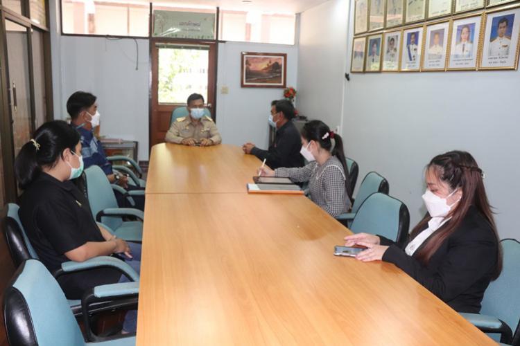  ลงพื้นที่ตรวจเยี่ยมโรงเรียนในการเตรียมความพร้อมการเปิดภาคเรียนที่ 1 ปีการศึกษา 2564 ณ โรงเรียนสวนผึ้งวิทยา