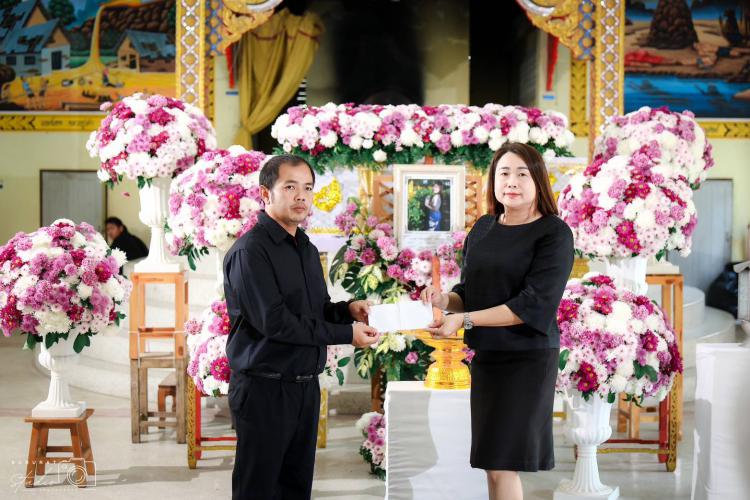 การร่วมพิธีฌาปนกิจศพนางสาวกัญญานัฐ  จันทวงค์ นักเรียนระดับชั้นมัธยมศึกษาปีที่ 5/6