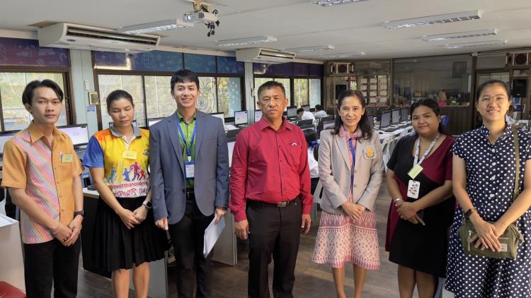 ตรวจเยี่ยมสนามสอบการจัดสอบทางการศึกษาระดับชาติขั้นพื้นฐาน (O-NET) ระดับชั้นมัธยมศึกษาปีที่ 6 ด้วยระบบดิจิทัล (Digital Testing) ปีการศึกษา 2567 สหวิทยาเขต 1 - 5