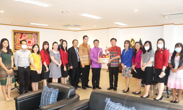 แสดงความยินดีกับนายเกียรติศักดิ์ ตรงศิริ ผู้ว่าราชการจังหวัดราชบุรี เนื่องในโอกาสย้ายมาดำรงตำแหน่งผู้ว่าราชการจังหวัดราชบุรี