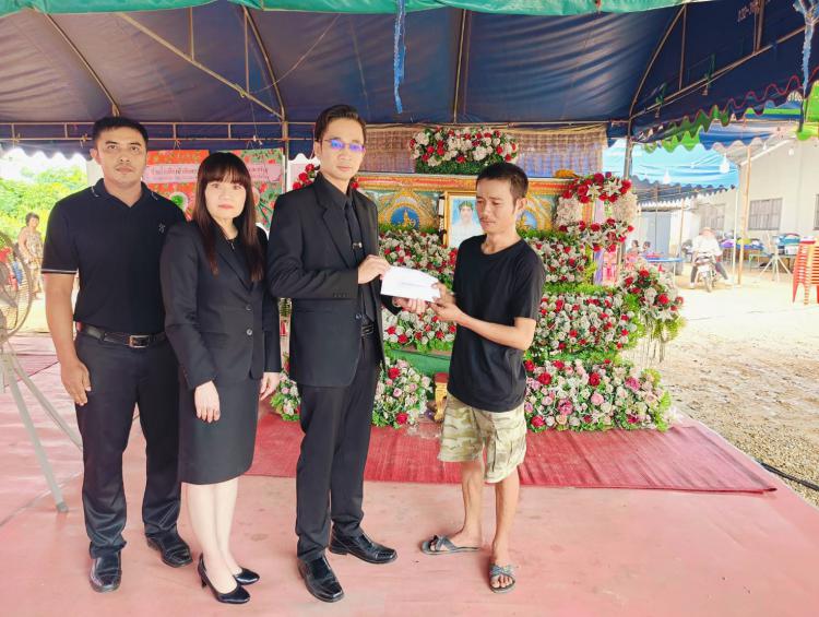 ให้ความช่วยเหลือครอบครัวของนักเรียน โรงเรียนกรับใหญ่ว่องกุศลกิจพิทยาคม ที่เสียชีวิต