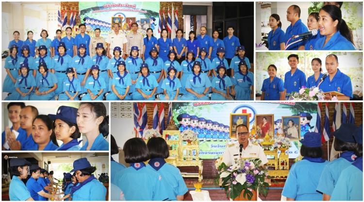 พิธีเข้าประจำหมู่ยุวกาชาด ร.ร.โพธาวัฒนาเสนี 2562