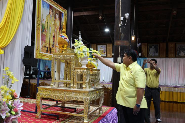 สพม.ราชบุรี ร่วมพิธีเจริญพระพุทธมนต์ถวายพระพรชัยมงคลแด่พระบาทสมเด็จพระเจ้าอยู่หัว และพระบรมวงศานุวงศ์ ประจำปี 2568