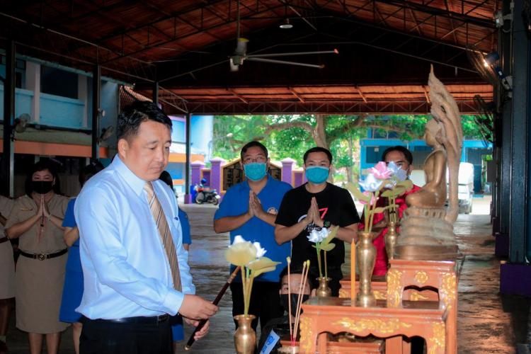 กิจกรรมหล่อเทียนจำนำพรรษา ปีการศึกษา 2566