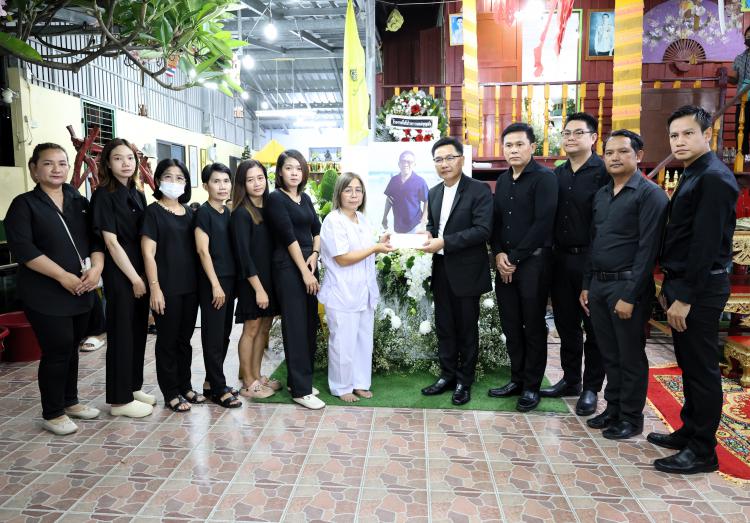 สำนักงานเขตพื้นที่การศึกษามัธยมศึกษาราชบุรี เจ้าภาพฟังสวดพระอภิธรรม บิดาของ นางสาวนงนุช หนูพรม นักวิชาการเงินและบัญชีปฏิบัติการ กลุ่มบริหารงานการเงินและสินทรัพย์