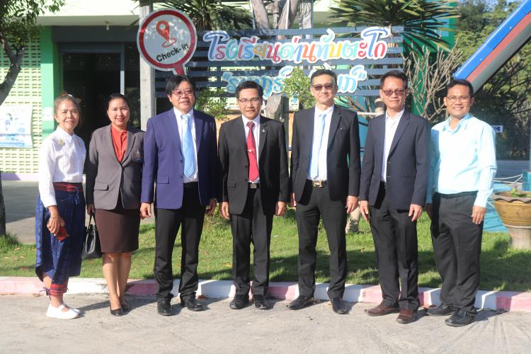 ลงพื้นที่ตรวจเยี่ยมการดำเนินงานของโรงเรียนด่านทับตะโกราษฎร์อุปถัมภ์ 
