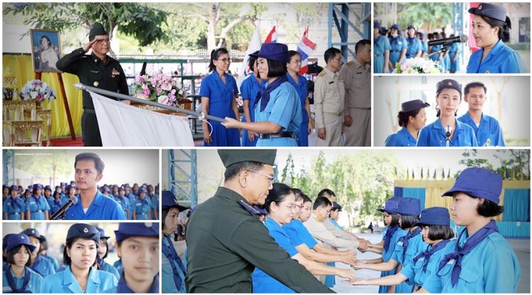 พิธีเข้าประจำหมู่ยุวกาชาด และวันคล้ายวันสภาปนายุวกาชาดไทย ประจำปี 2561