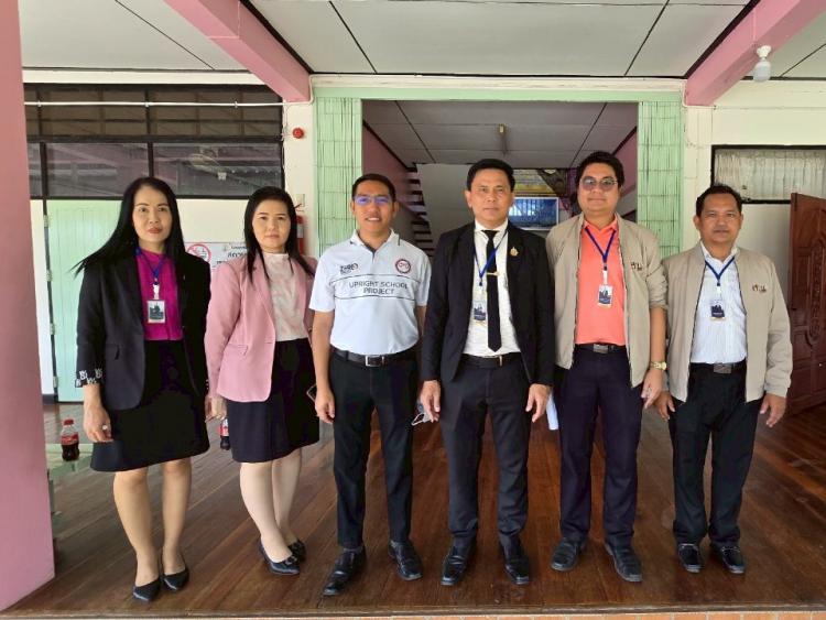 ลงพื้นที่ตรวจสอบอาคารที่ได้รับผลกระทบจากการเกิดแผ่นดินไหว ณ โรงเรียนหนองปลาหมอพิทยาคม 