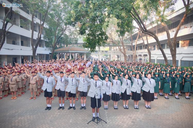 กิจกรรมประกาศเจตนารมณ์ สภานักเรียนโรงเรียนบรมราชินีนาถราชวิทยาลัย